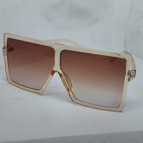 Accessories - Oversized square framed flat top sunglasses